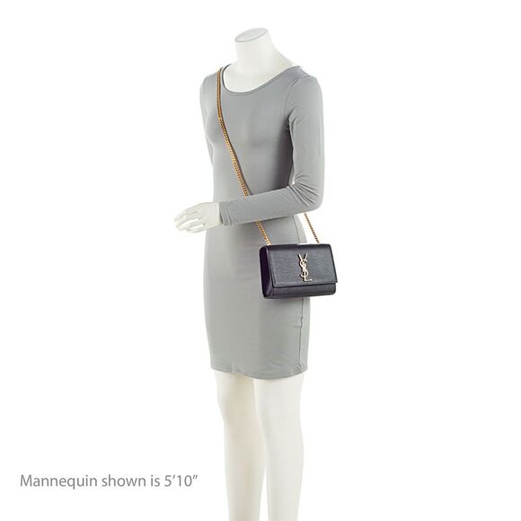 Saint Laurent Grain de Poudre Monogram Kate Small Shoulder Bag - Picture 5 of 11